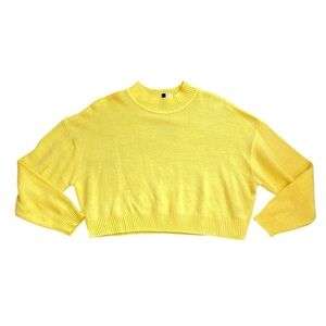 Divided by H&M | EUC Mock Neck Drop Shoulder Crop Sweater